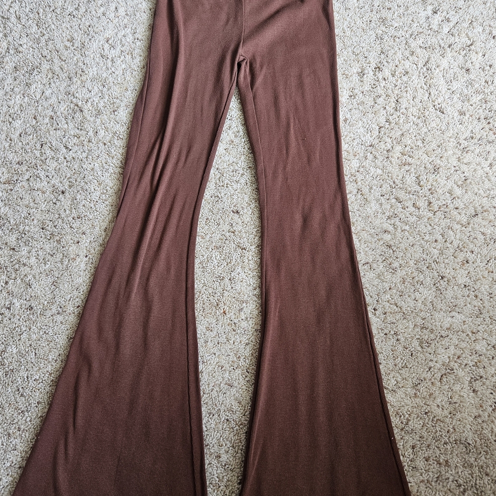 Hello Kitty Wide Leg Pants in Brown
